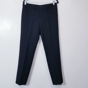 Tory Burch Wool Blend High Rise Black Trouser